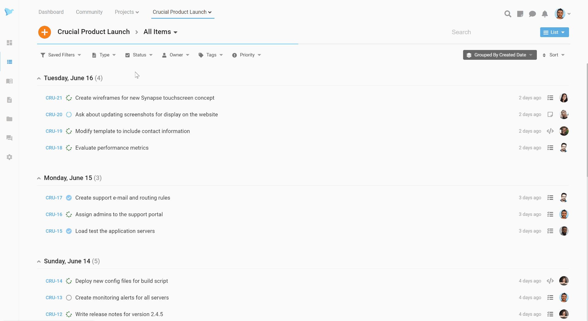 Animated image demonstrating Project capabilities